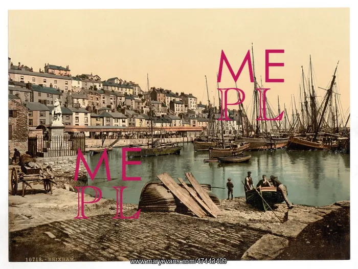 : From the Harbor, Brixham, England : From the Harbor, Brixham, England