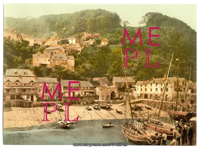 : Harbor, Clovelly, England : Harbor, Clovelly, England
