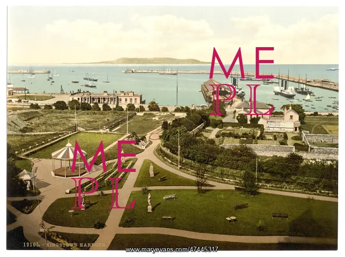 : The Harbor, Kingstown. County Dublin, Ireland : The Harbor, Kingstown. County Dublin, Ireland
