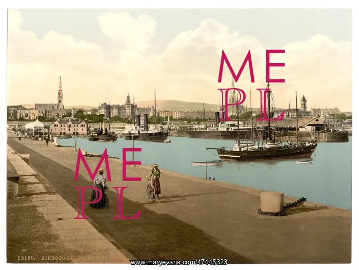 : The Harbor, Kingstown. County Dublin, Ireland : The Harbor, Kingstown. County Dublin, Ireland