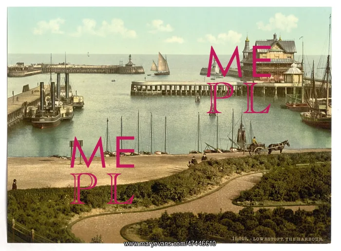 : The harbor, Lowestoft, England : The harbor, Lowestoft, England