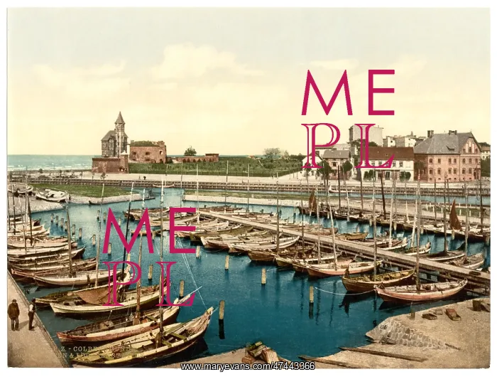 : Harbor and pilot station, Colberg, Pommeraina, Germany (i.e : Harbor and pilot station, Colberg, Pommeraina, Germany (i.e