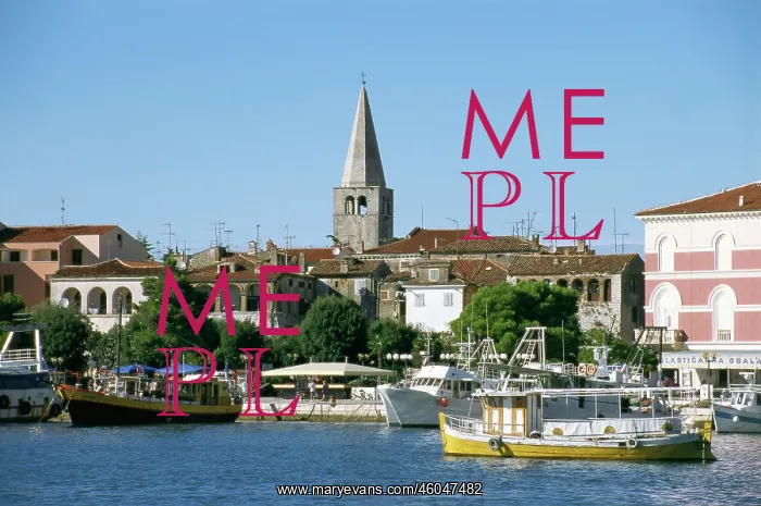 : Harbor in Porec, Hungary : Harbor in Porec, Hungary