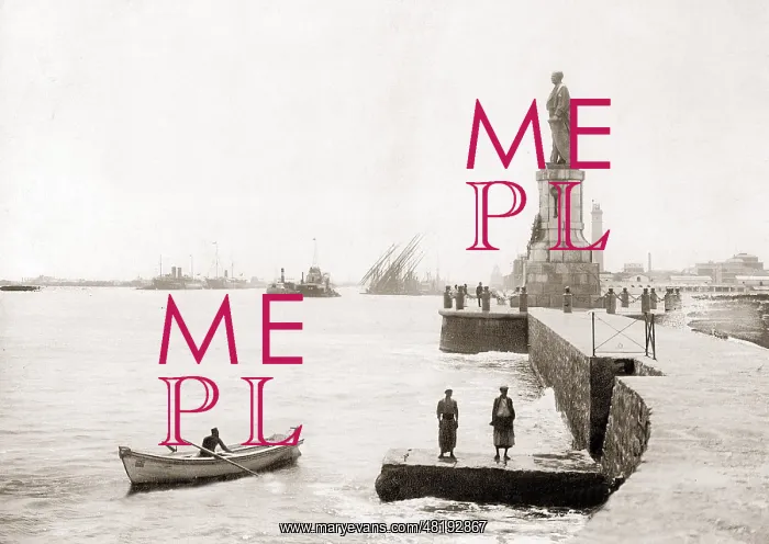 : The harbor of Port Said, 1914 : The harbor of Port Said, 1914