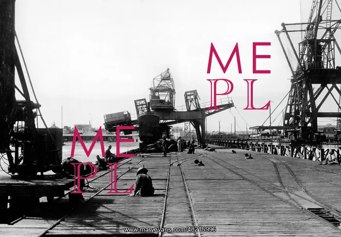 : Harbor of Swakopmund, 1914 : Harbor of Swakopmund, 1914