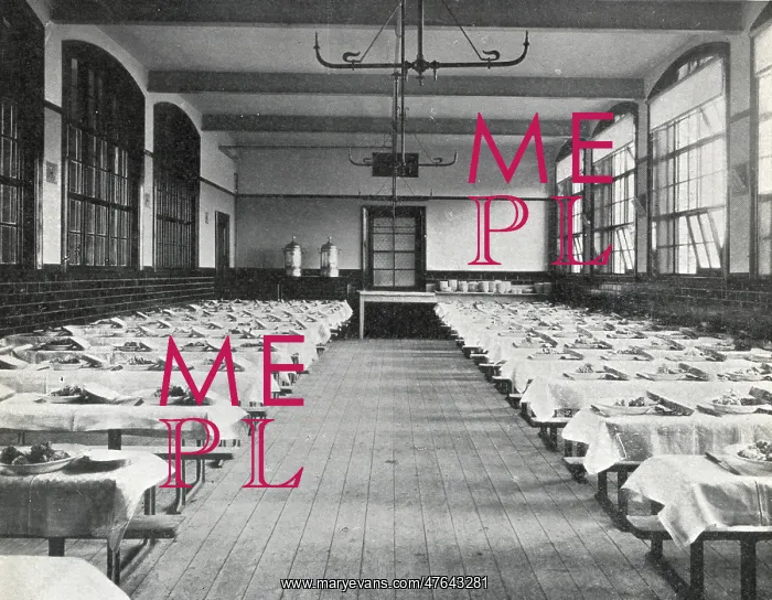 : Harborne Industrial School, Birmingham - Dining Hall : Harborne Industrial School, Birmingham - Dining Hall