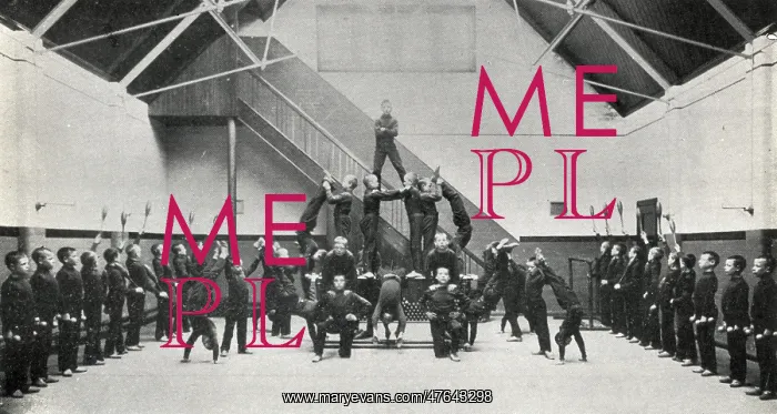: Harborne Industrial School, Birmingham - P.T. display : Harborne Industrial School, Birmingham - P.T. display