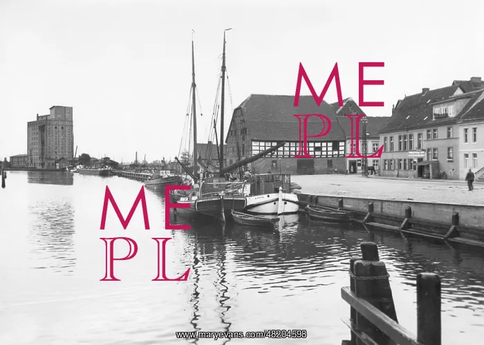: The harbour of Anklam, 1934 : The harbour of Anklam, 1934