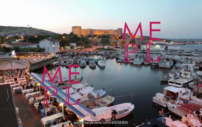 : Harbour and castle, Bozcaada, Canakkale, Turkey : Harbour and castle, Bozcaada, Canakkale, Turkey