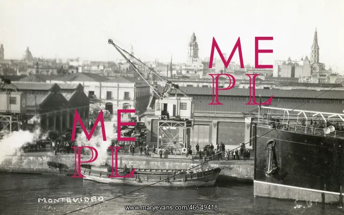  : Harbour and docks at Montevideo, Uruguay