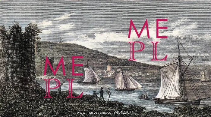  : FOWEY. The harbour of Fowey, Cornwall