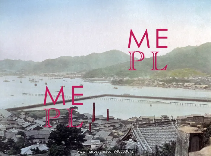  : Harbour, Nagasaki, Japan, circa 1890