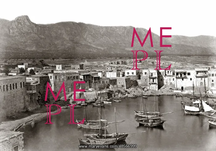  : The harbour at Paphos, Greece, circa 1880s