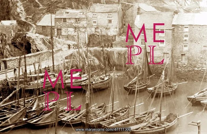  : The Harbour, Polperro early 1900's