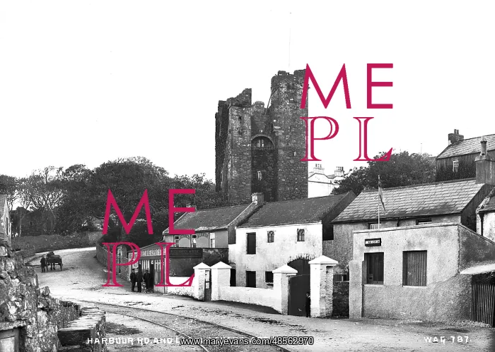 : Harbour Rd. and Castle Shane, Ardglass : Harbour Rd. and Castle Shane, Ardglass