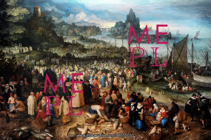 : Harbour scene with Christ preaching, 1598, by Jan Brueghel t : Harbour scene with Christ preaching, 1598, by Jan Brueghel t