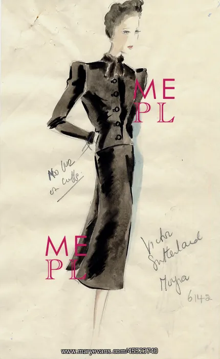 : Hardy Amies suit for Mildred Shay : Hardy Amies suit for Mildred Shay