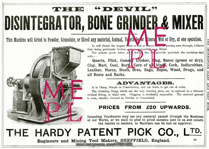 : Hardy Patent Pick Co. bone grinder 1890s : Hardy Patent Pick Co. bone grinder 1890s