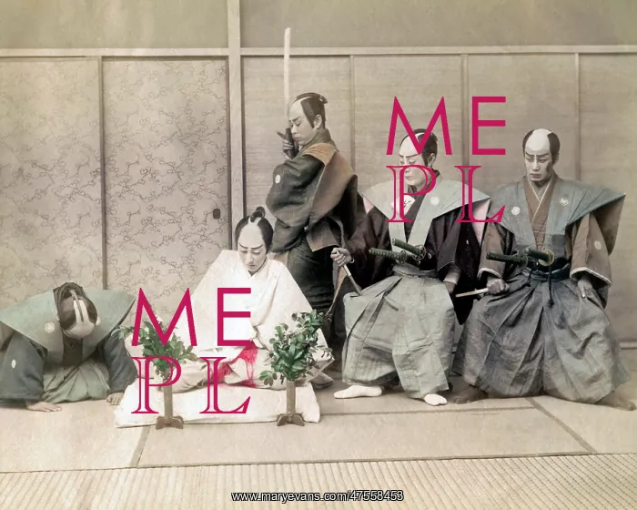  : Hari-kiri, (seppuku), staged