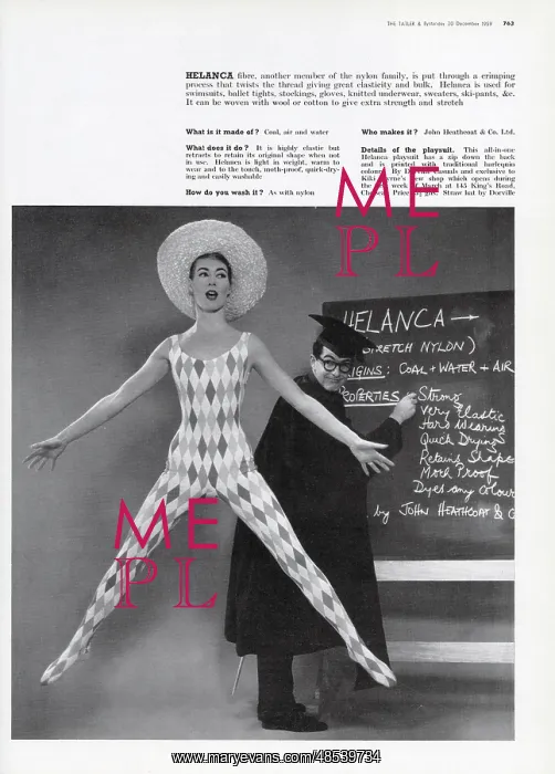 : Harlequin pattern playsuit made using the Helanca fibre : Harlequin pattern playsuit made using the Helanca fibre