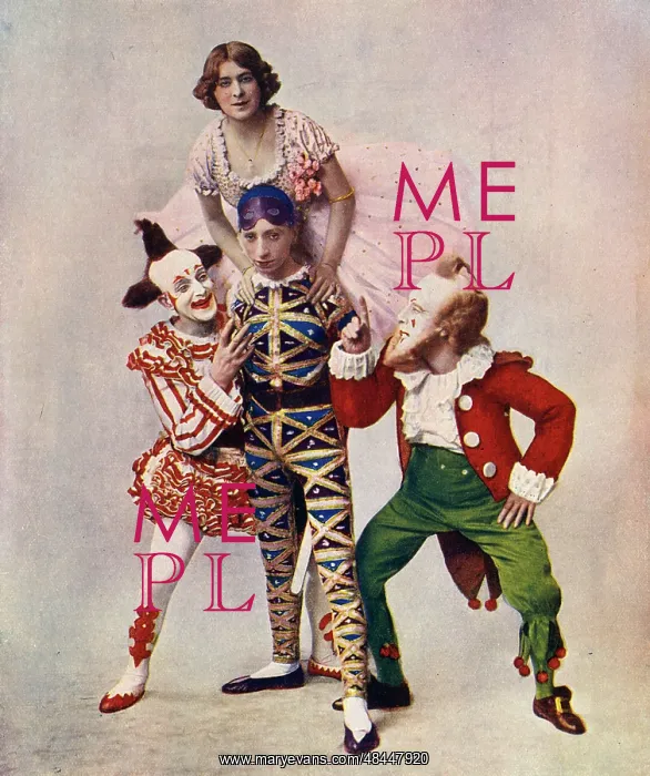 : Harlequinade in a Sleeping Beauty pantomime : Harlequinade in a Sleeping Beauty pantomime