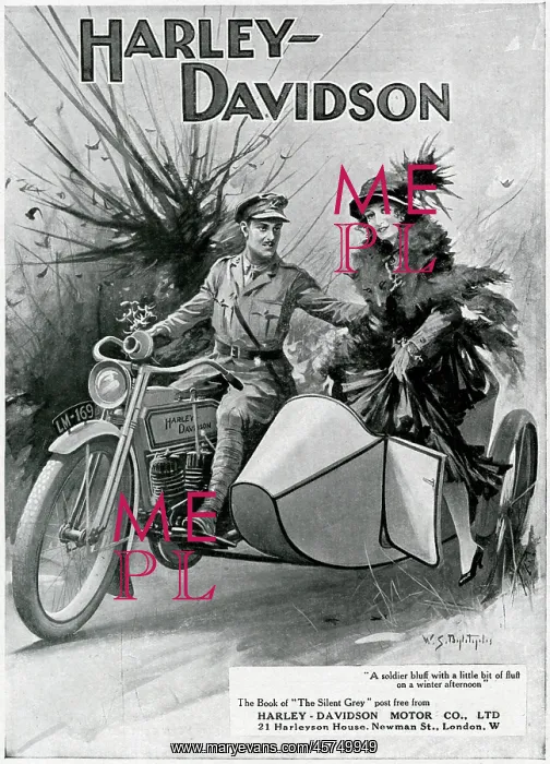  : Harley Davidson advertisement, WW1