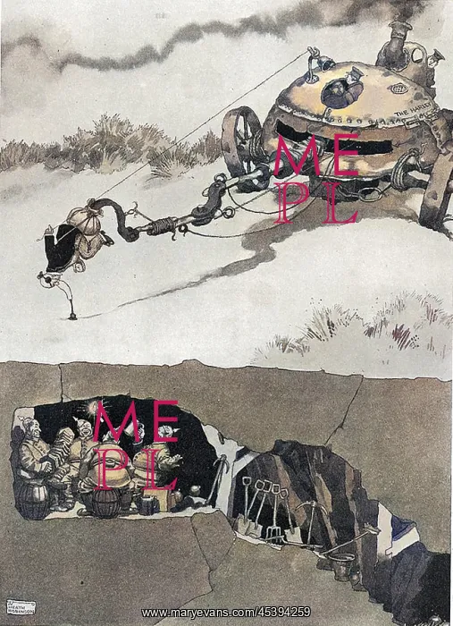 : The Harley-Scope Mine-Detector by William Heath Robinson : The Harley-Scope Mine-Detector by William Heath Robinson