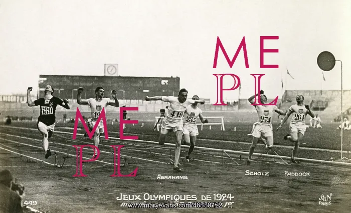 : Harold Abrahams wins 100m - 1924 Olympics : Harold Abrahams wins 100m - 1924 Olympics