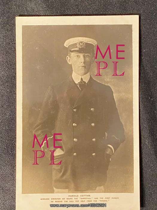 : Harold Cottam, RMS Carpathia wireless operator : Harold Cottam, RMS Carpathia wireless operator