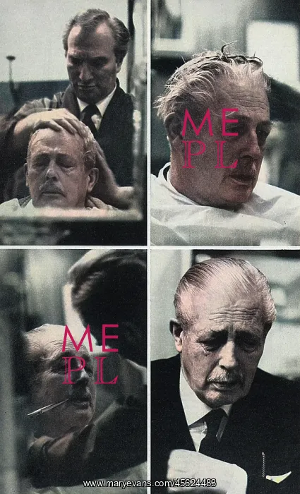 : Harold Macmillan at the barbers : Harold Macmillan at the barbers