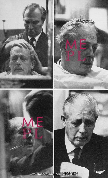 : Harold Macmillan at the barbers : Harold Macmillan at the barbers