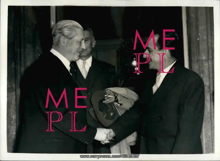 : Harold Macmillan and Koca Popovic of Yugoslavia : Harold Macmillan and Koca Popovic of Yugoslavia