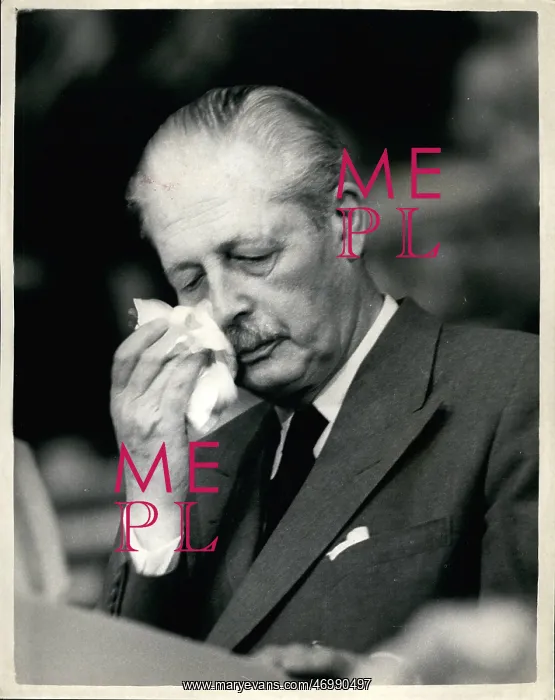 : Harold Macmillan at party conference in Brighton : Harold Macmillan at party conference in Brighton