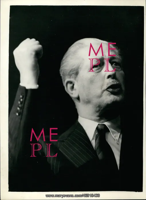 : Harold Macmillan PM speaking after party conference : Harold Macmillan PM speaking after party conference
