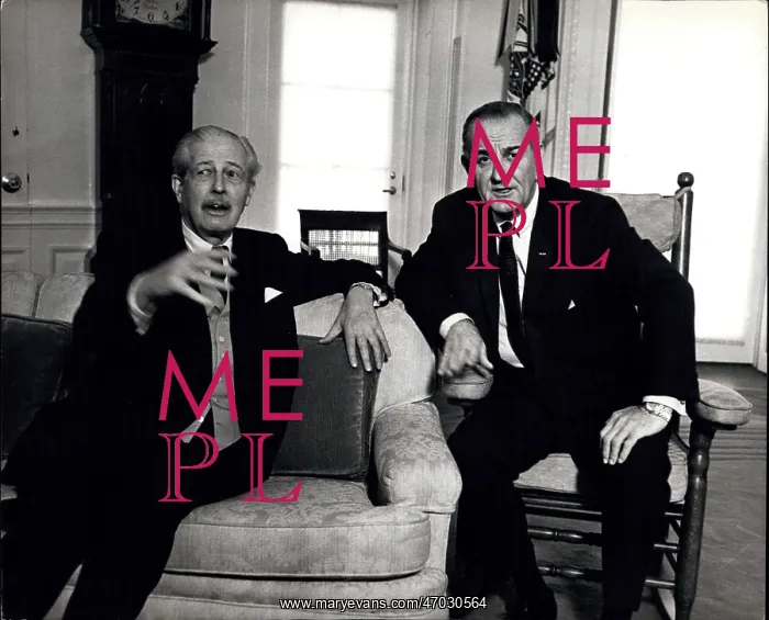 : Harold Macmillan and President Johnson, Washington : Harold Macmillan and President Johnson, Washington