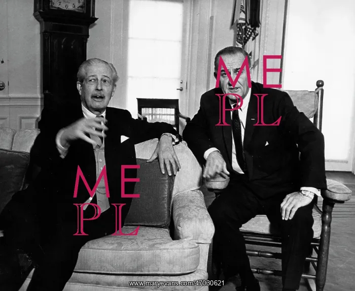 : Harold Macmillan and President Johnson, Washington : Harold Macmillan and President Johnson, Washington