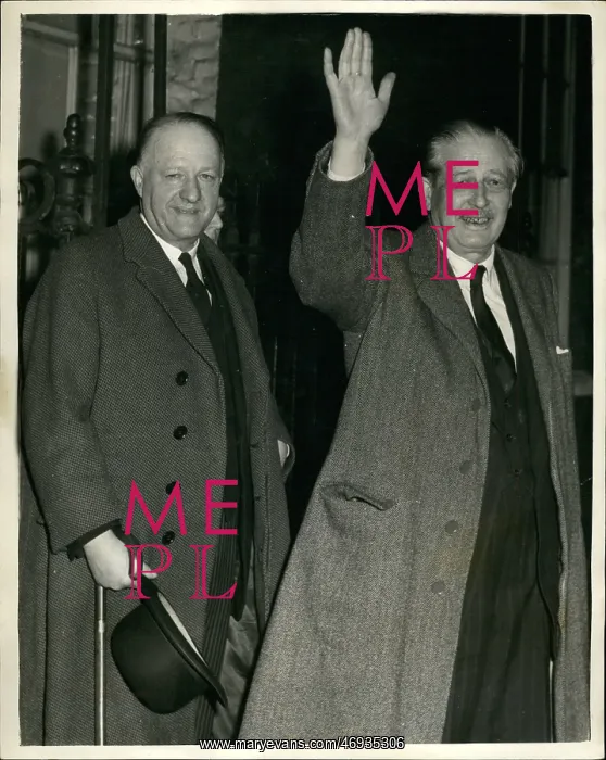 : Harold Macmillan returns to London from Moscow : Harold Macmillan returns to London from Moscow