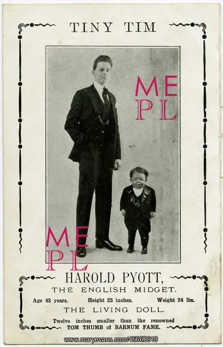 : Harold Pyott - Tiny Tim the English Midget : Harold Pyott - Tiny Tim the English Midget