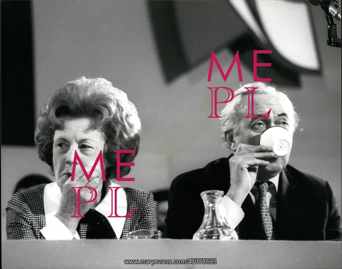 : Harold Wilson and Barbara Castle, party conference : Harold Wilson and Barbara Castle, party conference