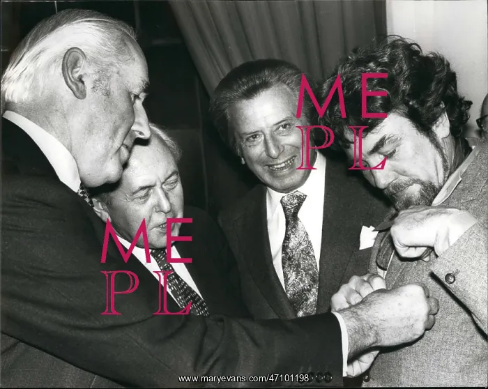 : Harold Wilson, Bernard Delfont, Albert Finney, London : Harold Wilson, Bernard Delfont, Albert Finney, London