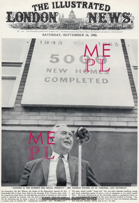  : Harold Wilson housing campaign