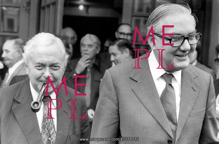: Harold Wilson and James Callaghan, Blackpool : Harold Wilson and James Callaghan, Blackpool