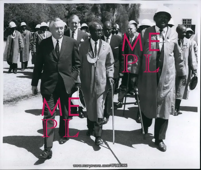 : Harold Wilson on visit to Rhodesia : Harold Wilson on visit to Rhodesia