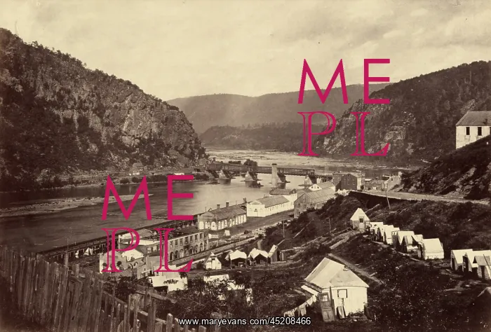 : Harper's Ferry. Photograph shows what was ? : Harper's Ferry. Photograph shows what was ?