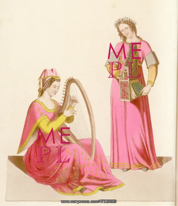 : Harpist and Organist : Harpist and Organist