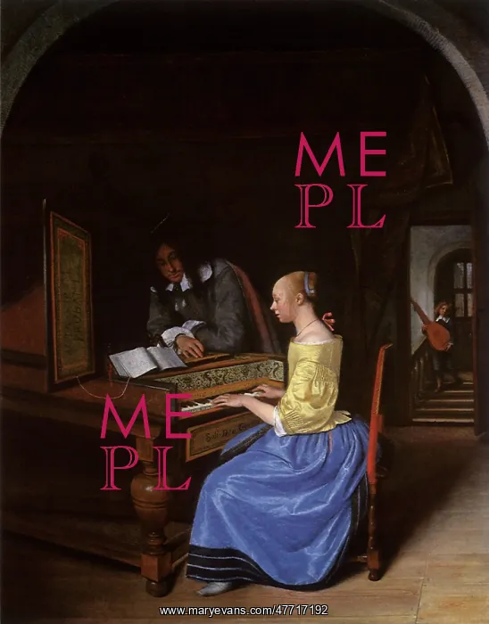  : Harpsichord Lesson, by Jan Steen
