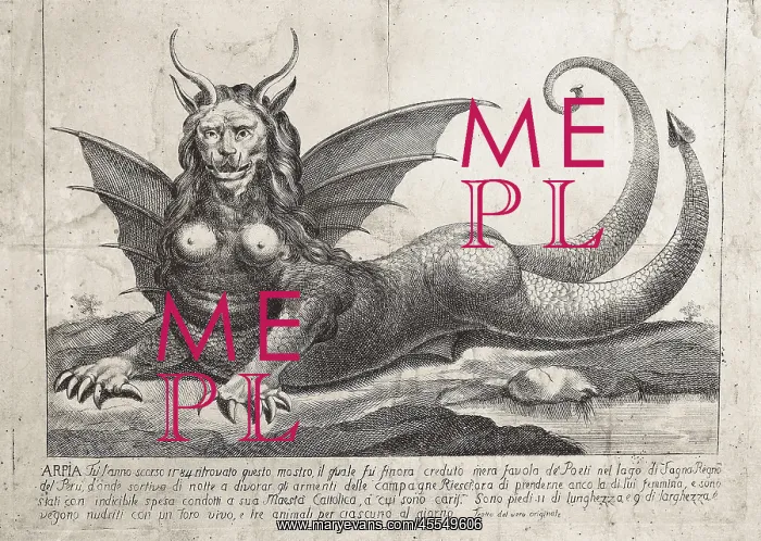 : Harpy. Found in Peru in 17th c. according to : Harpy. Found in Peru in 17th c. according to