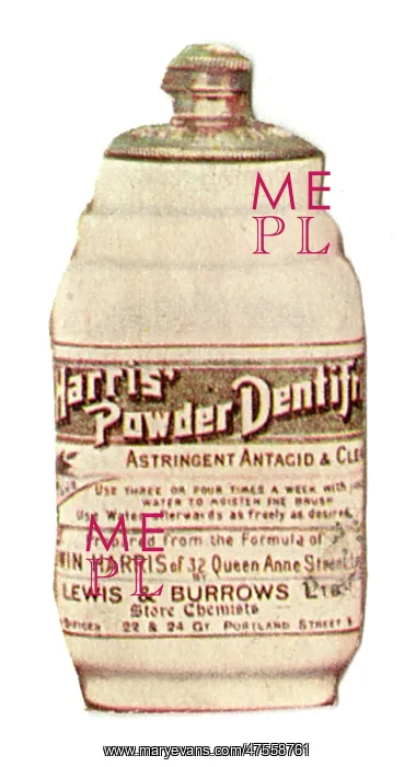 : Harris Powder Dentifrice : Harris Powder Dentifrice