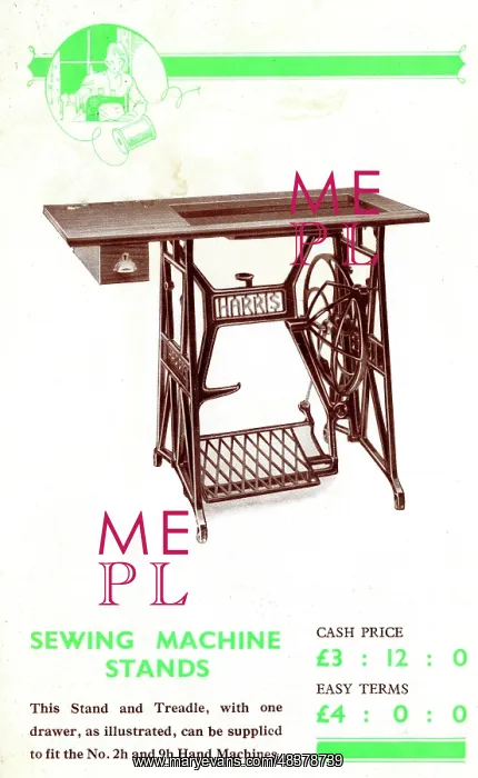  : Harris Sewing Machine stand