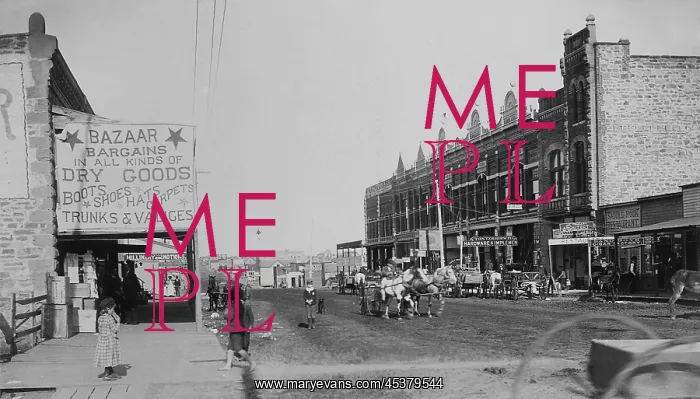 : Harrison Avenue in Guthrie, Oklahoma Territory : Harrison Avenue in Guthrie, Oklahoma Territory